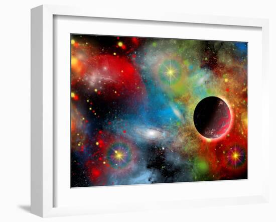 Artist's Concept Illustrating Our Beautiful Cosmic Universe-Stocktrek Images-Framed Photographic Print