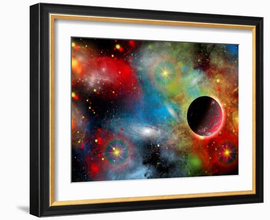 Artist's Concept Illustrating Our Beautiful Cosmic Universe-Stocktrek Images-Framed Photographic Print