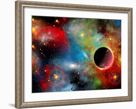 Artist's Concept Illustrating Our Beautiful Cosmic Universe-Stocktrek Images-Framed Photographic Print