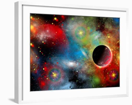 Artist's Concept Illustrating Our Beautiful Cosmic Universe-Stocktrek Images-Framed Photographic Print