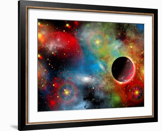 Artist's Concept Illustrating Our Beautiful Cosmic Universe-Stocktrek Images-Framed Photographic Print