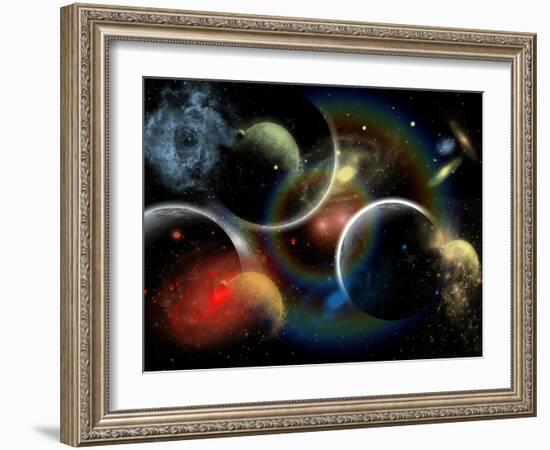 Artist's Concept Illustrating the Edge of Space-Stocktrek Images-Framed Photographic Print