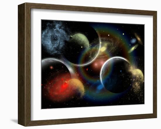 Artist's Concept Illustrating the Edge of Space-Stocktrek Images-Framed Photographic Print