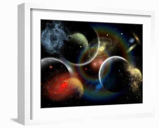 Artist's Concept Illustrating the Edge of Space-Stocktrek Images-Framed Photographic Print