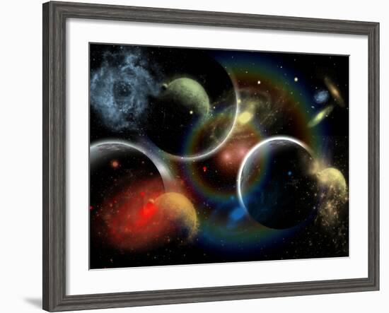 Artist's Concept Illustrating the Edge of Space-Stocktrek Images-Framed Photographic Print