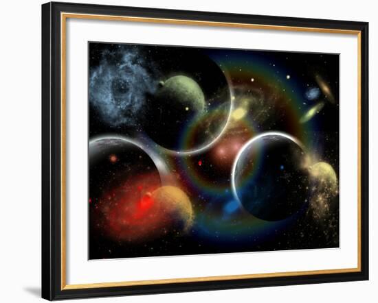 Artist's Concept Illustrating the Edge of Space-Stocktrek Images-Framed Photographic Print