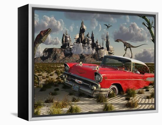 Artist's Concept Illustrating the Possibility of Different Dimensions Through Time Travel-Stocktrek Images-Framed Premier Image Canvas