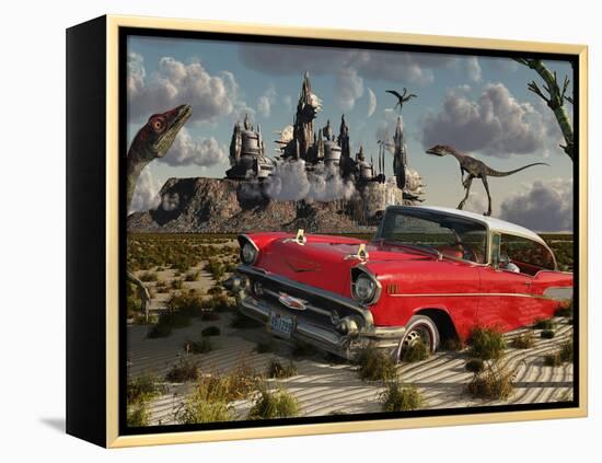 Artist's Concept Illustrating the Possibility of Different Dimensions Through Time Travel-Stocktrek Images-Framed Premier Image Canvas