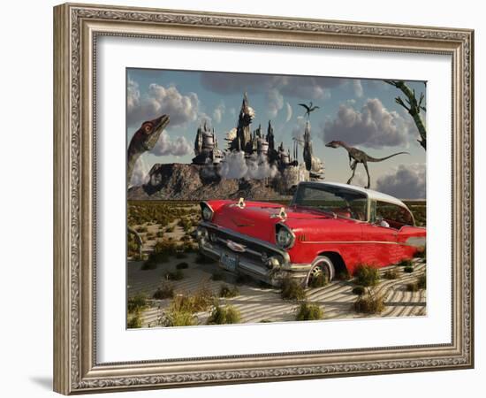 Artist's Concept Illustrating the Possibility of Different Dimensions Through Time Travel-Stocktrek Images-Framed Photographic Print