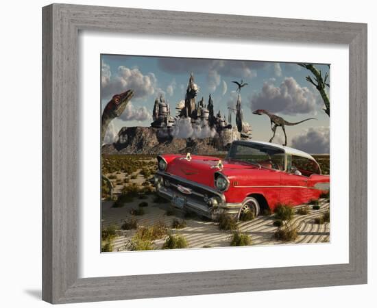 Artist's Concept Illustrating the Possibility of Different Dimensions Through Time Travel-Stocktrek Images-Framed Photographic Print