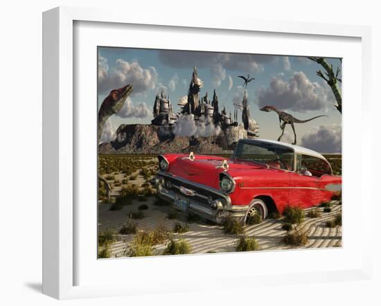 Artist's Concept Illustrating the Possibility of Different Dimensions Through Time Travel-Stocktrek Images-Framed Photographic Print