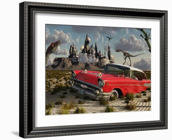 Artist's Concept Illustrating the Possibility of Different Dimensions Through Time Travel-Stocktrek Images-Framed Photographic Print