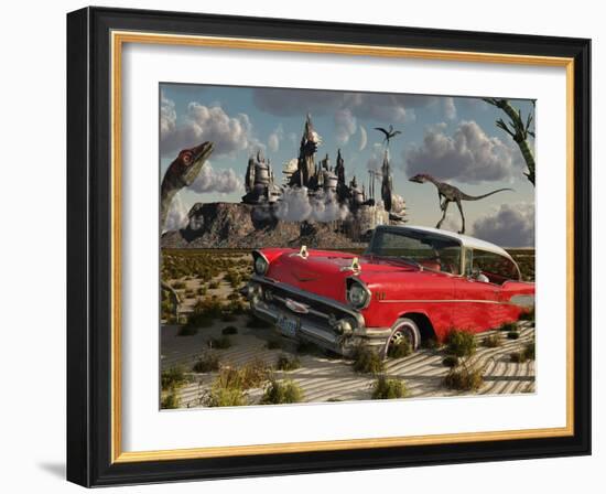 Artist's Concept Illustrating the Possibility of Different Dimensions Through Time Travel-Stocktrek Images-Framed Photographic Print