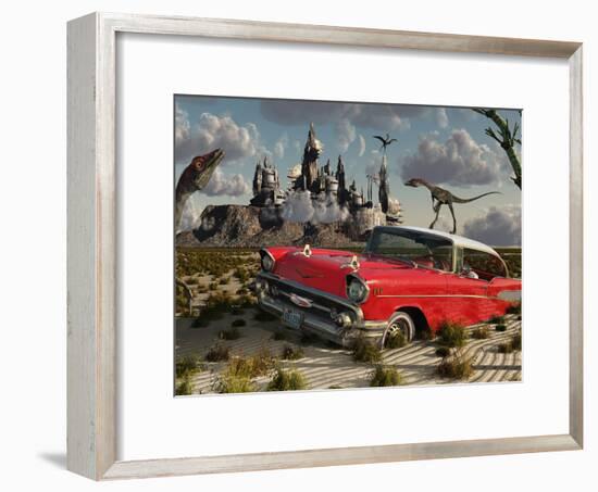 Artist's Concept Illustrating the Possibility of Different Dimensions Through Time Travel-Stocktrek Images-Framed Photographic Print