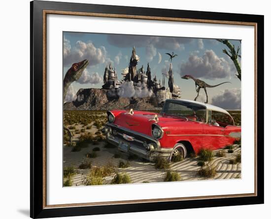 Artist's Concept Illustrating the Possibility of Different Dimensions Through Time Travel-Stocktrek Images-Framed Photographic Print