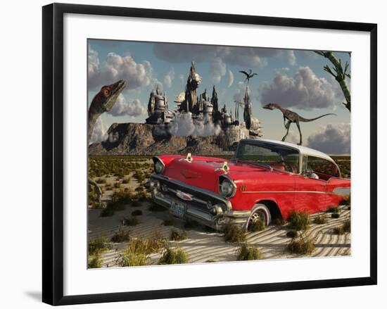 Artist's Concept Illustrating the Possibility of Different Dimensions Through Time Travel-Stocktrek Images-Framed Photographic Print