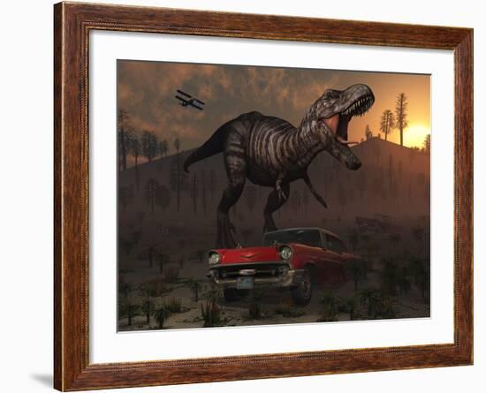 Artist's Concept Illustrating the Possibility of Different Dimensions Through Time Travel-Stocktrek Images-Framed Photographic Print