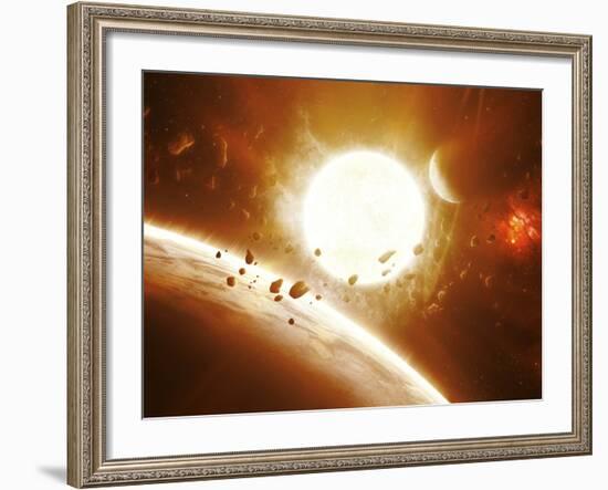 Artist's Concept of 51 Pegasi-Stocktrek Images-Framed Photographic Print