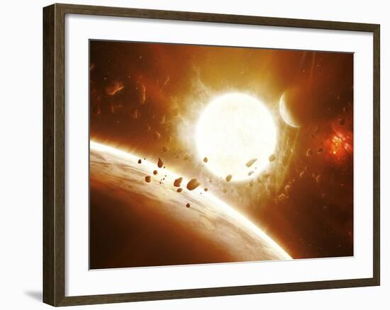 Artist's Concept of 51 Pegasi-Stocktrek Images-Framed Photographic Print