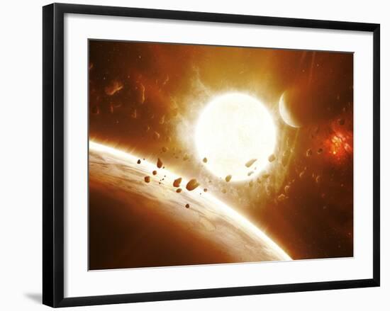 Artist's Concept of 51 Pegasi-Stocktrek Images-Framed Photographic Print