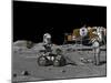 Artist's Concept of a Future Lunar Exploration Mission-Stocktrek Images-Mounted Photographic Print