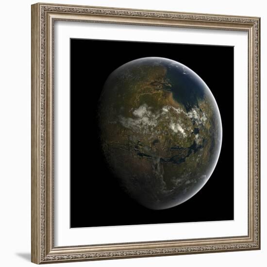 Artist's Concept of a Terraformed Mars-Stocktrek Images-Framed Photographic Print