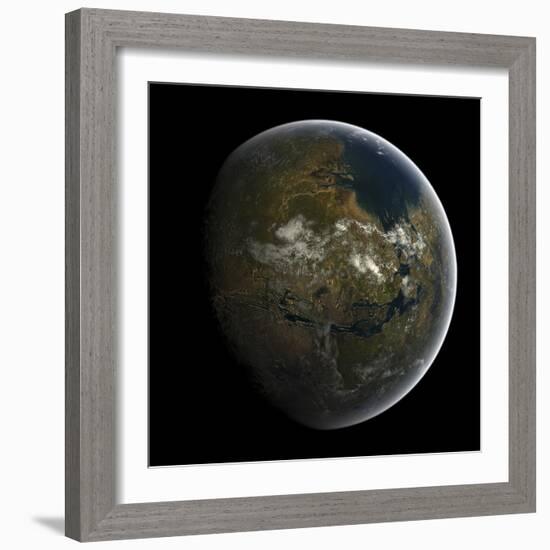 Artist's Concept of a Terraformed Mars-Stocktrek Images-Framed Photographic Print