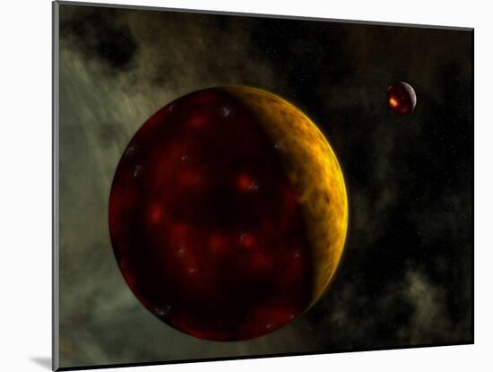 Artist's Concept of a Young, Turbulent Earth-Stocktrek Images-Mounted Photographic Print