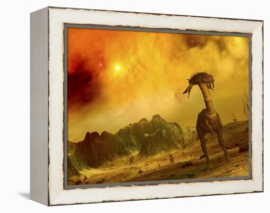 Artist's Concept of an Alien Planet-Stocktrek Images-Framed Premier Image Canvas