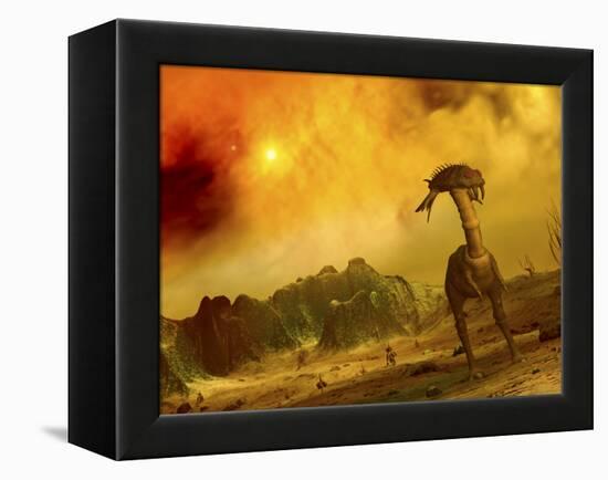 Artist's Concept of an Alien Planet-Stocktrek Images-Framed Premier Image Canvas