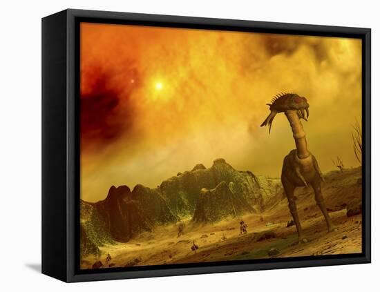 Artist's Concept of an Alien Planet-Stocktrek Images-Framed Premier Image Canvas