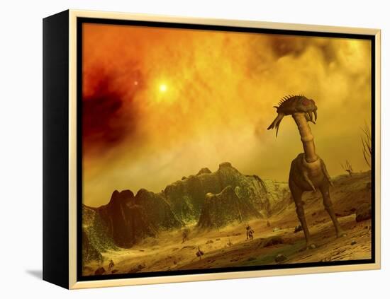 Artist's Concept of an Alien Planet-Stocktrek Images-Framed Premier Image Canvas