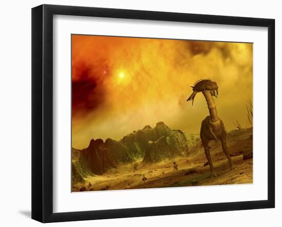 Artist's Concept of an Alien Planet-Stocktrek Images-Framed Photographic Print