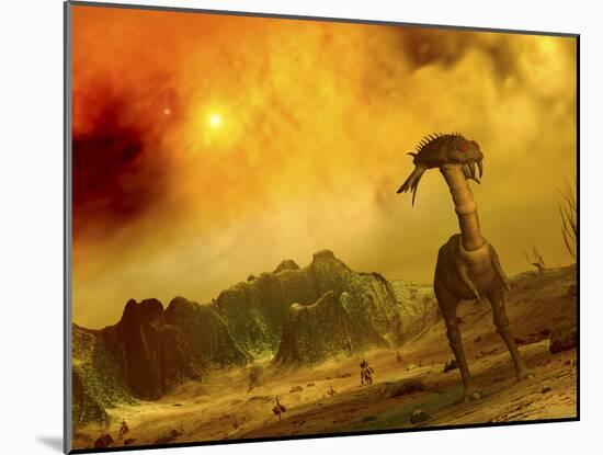 Artist's Concept of an Alien Planet-Stocktrek Images-Mounted Photographic Print