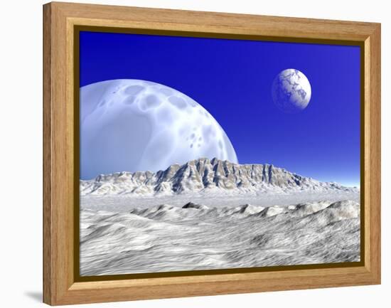 Artist's Concept of an Alien Planetary System-Stocktrek Images-Framed Premier Image Canvas