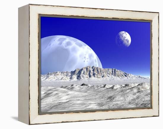 Artist's Concept of an Alien Planetary System-Stocktrek Images-Framed Premier Image Canvas