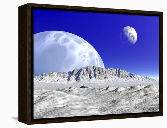 Artist's Concept of an Alien Planetary System-Stocktrek Images-Framed Premier Image Canvas