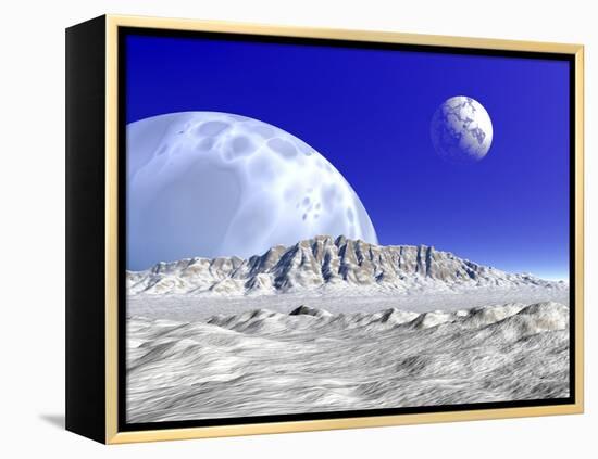 Artist's Concept of an Alien Planetary System-Stocktrek Images-Framed Premier Image Canvas