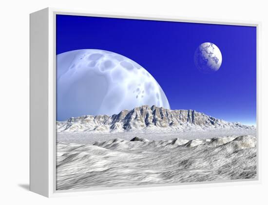 Artist's Concept of an Alien Planetary System-Stocktrek Images-Framed Premier Image Canvas