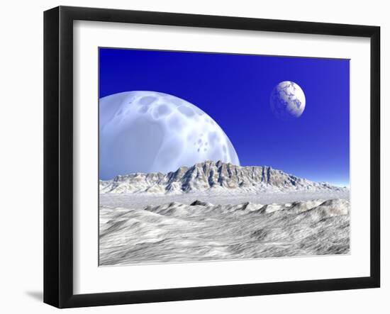 Artist's Concept of an Alien Planetary System-Stocktrek Images-Framed Photographic Print