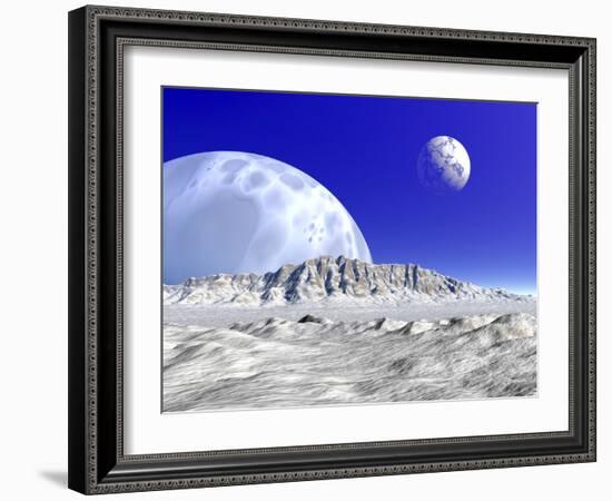 Artist's Concept of an Alien Planetary System-Stocktrek Images-Framed Photographic Print