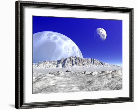 Artist's Concept of an Alien Planetary System-Stocktrek Images-Framed Photographic Print