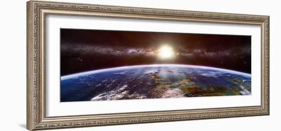 Artist's Concept of an Extraterrestrial Planet-Stocktrek Images-Framed Photographic Print