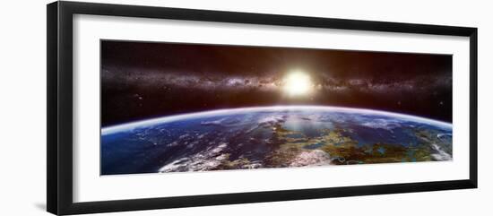 Artist's Concept of an Extraterrestrial Planet-Stocktrek Images-Framed Photographic Print