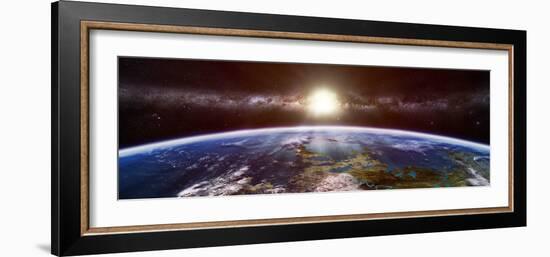 Artist's Concept of an Extraterrestrial Planet-Stocktrek Images-Framed Photographic Print