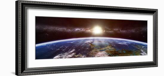 Artist's Concept of an Extraterrestrial Planet-Stocktrek Images-Framed Photographic Print