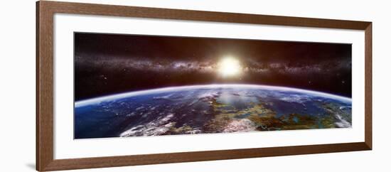 Artist's Concept of an Extraterrestrial Planet-Stocktrek Images-Framed Photographic Print