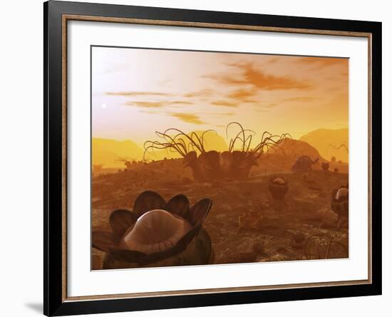 Artist's Concept of Animal and Plant Life on an Alien Planet-Stocktrek Images-Framed Photographic Print