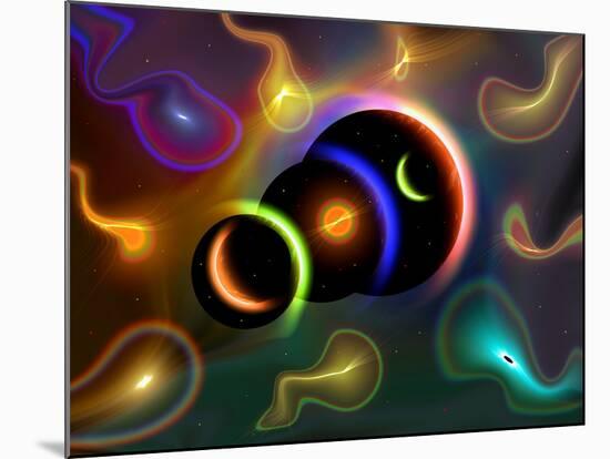 Artist's Concept of Cosmic Portals to Another Universe-Stocktrek Images-Mounted Photographic Print