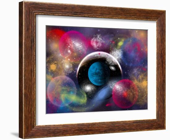 Artist's Concept of Dimensional Doorways Within the Universe-Stocktrek Images-Framed Photographic Print